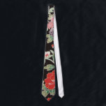 Corbata Patrón floral, textil de KIMONO japonés<br><div class="desc">Este es un diseño textil de un Kimono japonés.</div>