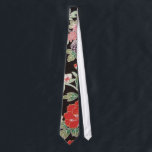Corbata Patrón floral, textil de KIMONO japonés<br><div class="desc">Este es un diseño textil de un Kimono japonés.</div>