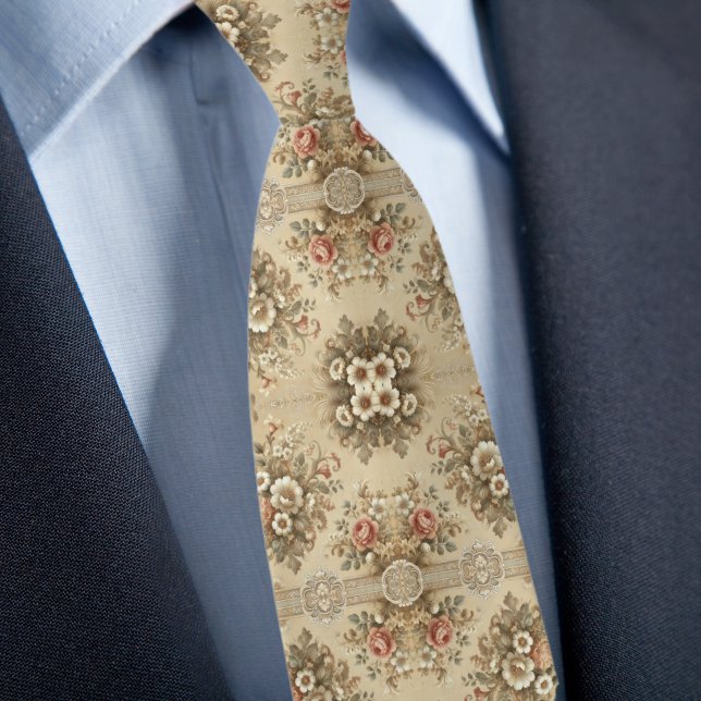 Corbata Patrón floral tradicional elegante (Subido por el creador)