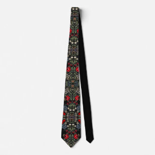 Corbata Patrón floral vintage