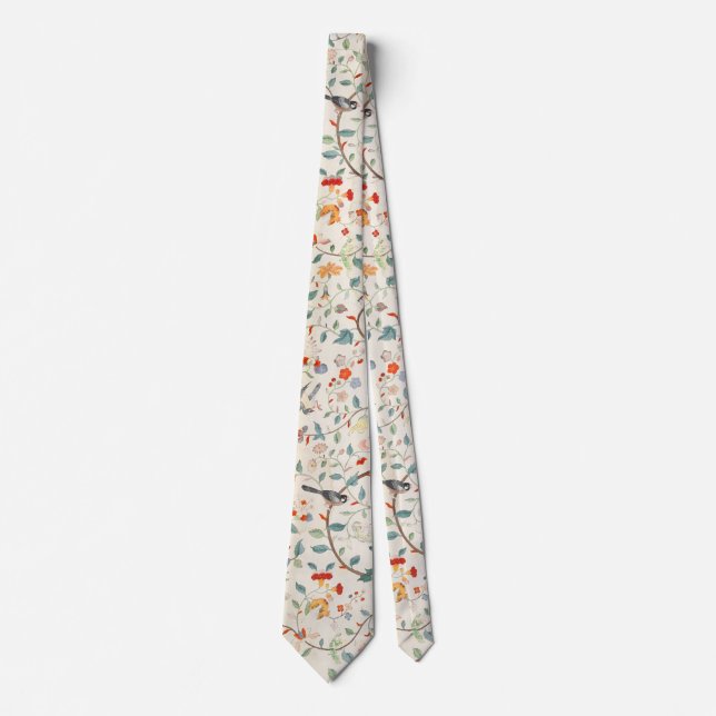 Corbata Patrón floral vintage (Anverso)