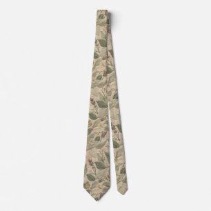 Corbata Patrón floral vintage del sabio moderno