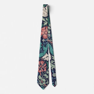 Corbata Patrón floral vintage, William Morris
