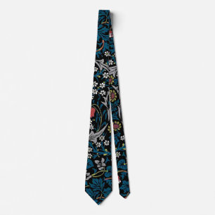 Corbata Patrón floral vintage, William Morris