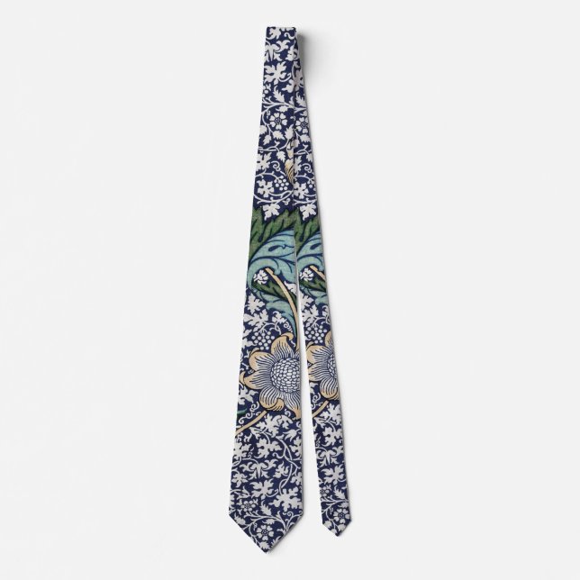 Corbata Patrón floral - William Morris (Anverso)