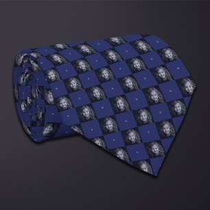 Corbata Patrón fotográfico Blue Checkerboard (1 foto)