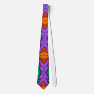 Corbata Patrón fractal multicolor