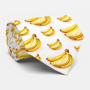 Corbata patrón fresco de fruta bananera