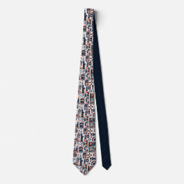 Corbata Patrón generativo del 4 de julio