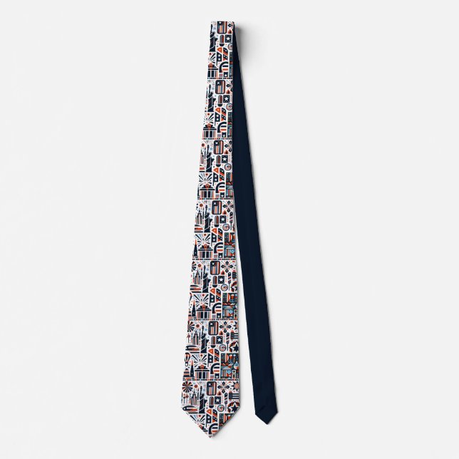 Corbata Patrón generativo del 4 de julio (Anverso)