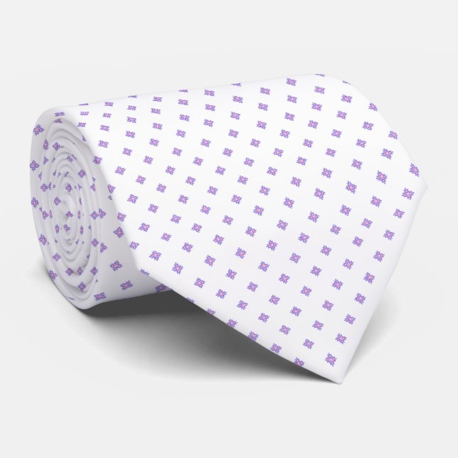 Corbata Patrón geométrico (Enrollado)