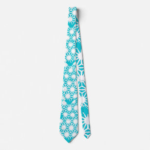 Corbata Patrón geométrico acuático
