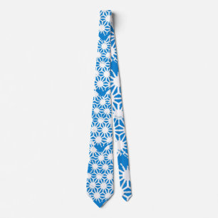 Corbata Patrón geométrico azul