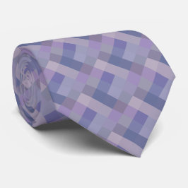 Corbata Patrón geométrico azul morado