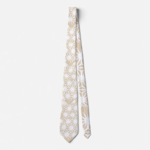 Corbata Patrón geométrico beige