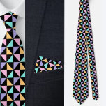 Corbata Patrón geométrico colorido<br><div class="desc">Patrón geométrico colorido.</div>