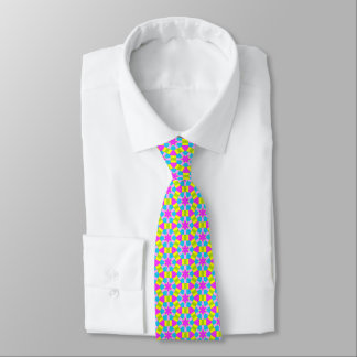 Corbata Patrón geométrico colorido 03