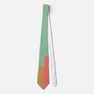 Corbata Patrón geométrico de color retro moderno #8