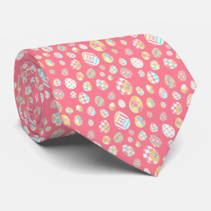 Corbata Patrón geométrico de huevo de Pascua