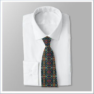 Corbata Patrón geométrico étnico tribal moderno