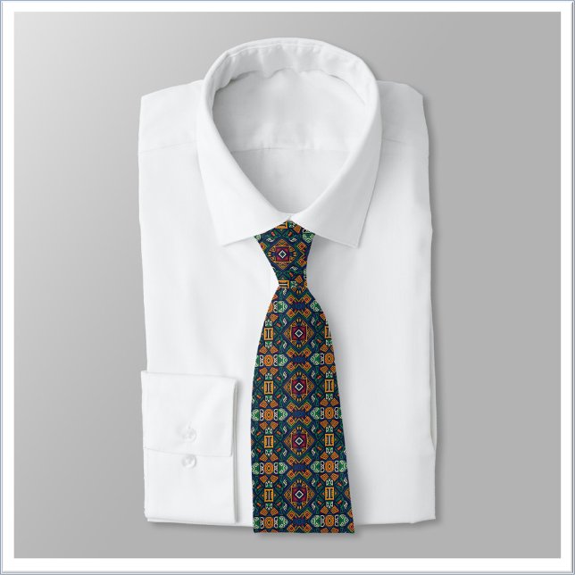 Corbata Patrón geométrico étnico tribal moderno (Subido por el creador)