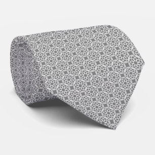 Corbata Patrón geométrico gris blanco sin fisuras