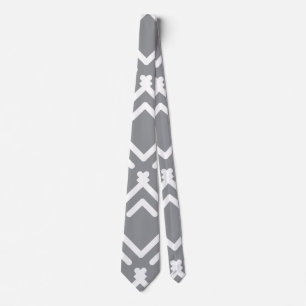 Corbata Patrón geométrico horizontal de zigzag