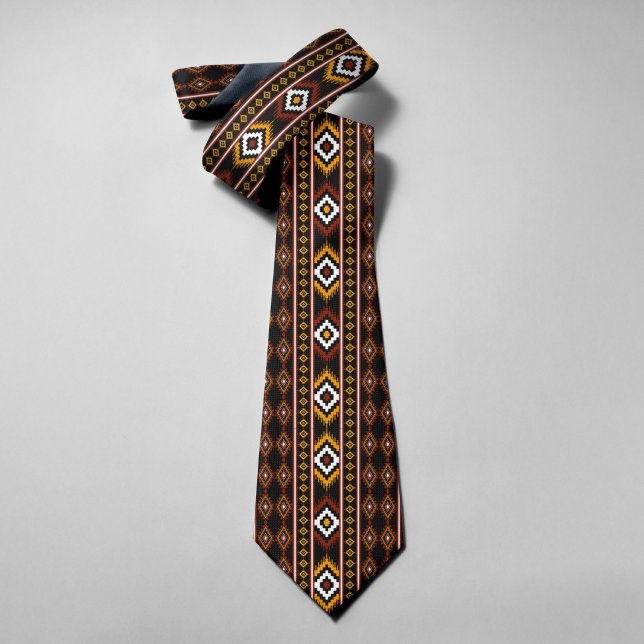 Corbata Patrón geométrico indio americano nativo (Subido por el creador)