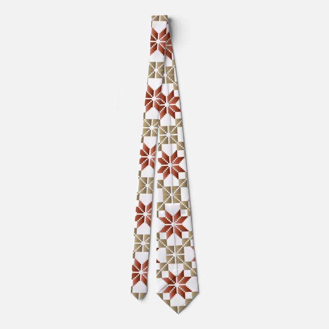 Corbata Patrón geométrico IX del SUN matutino (Reverso)