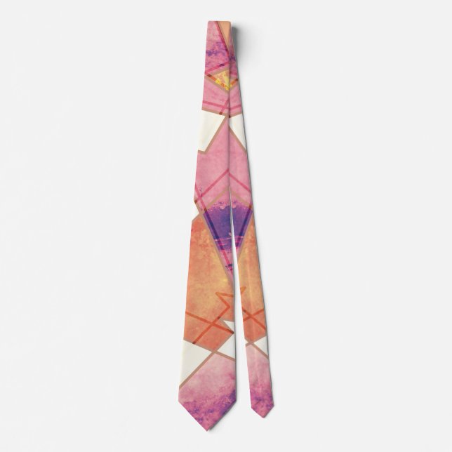 Corbata Patrón geométrico lavado (Anverso)