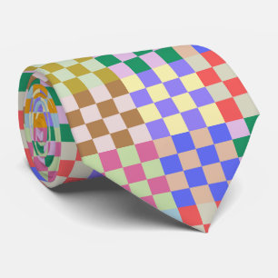 Corbata Patrón geométrico Minimalista controlado en color