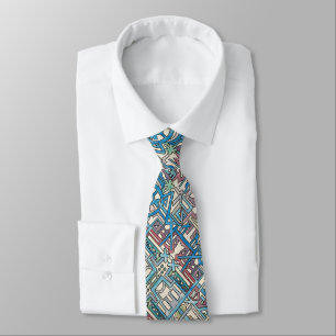 Corbata Patrón geométrico moderno rebelde