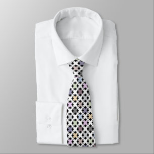 Corbata Patrón geométrico multicolor