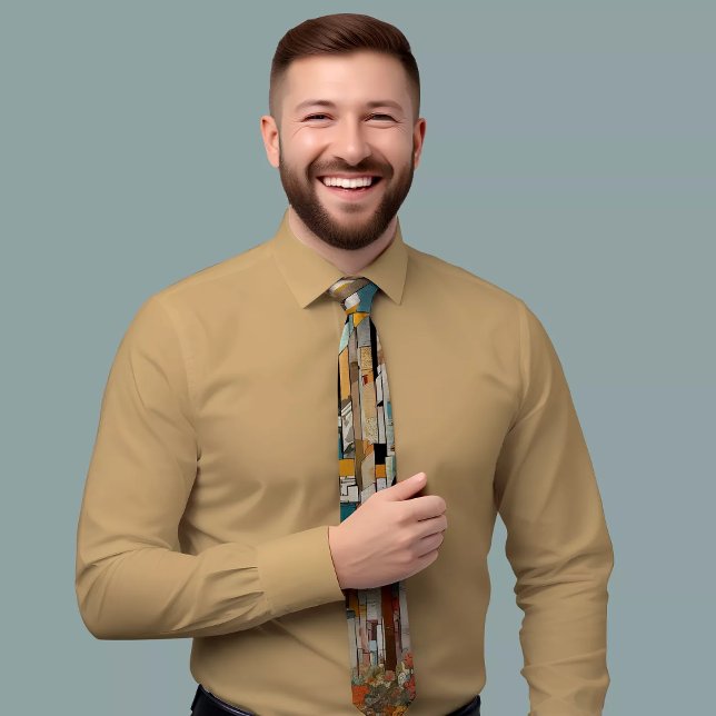 Corbata Patrón geométrico multicolor (Subido por el creador)