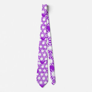 Corbata Patrón geométrico púrpura real