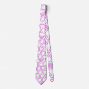 Corbata Patrón geométrico rosa