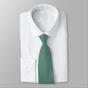 Corbata Patrón geométrico simple de turquesa apagado.