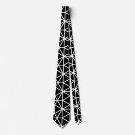 Corbata Patrón geométrico triangular negro