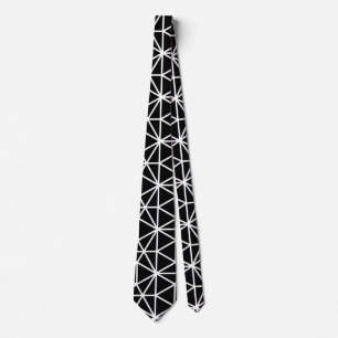 Corbata Patrón geométrico triangular negro
