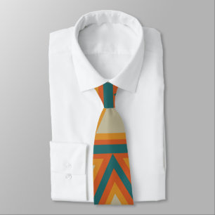 Corbata Patrón geométrico tribal triangular
