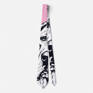 Corbata Patrón gráfico de perro Podel Arcoíris