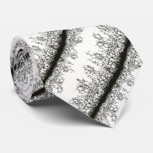 Corbata Patrón gráfico en blanco y negro de estilo grunge
