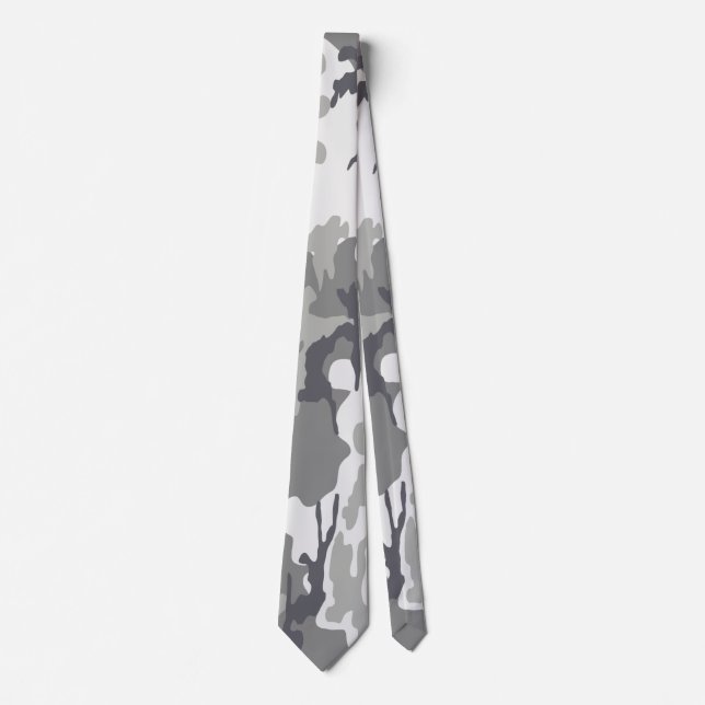 Corbata Patrón gris camuflado (Anverso)