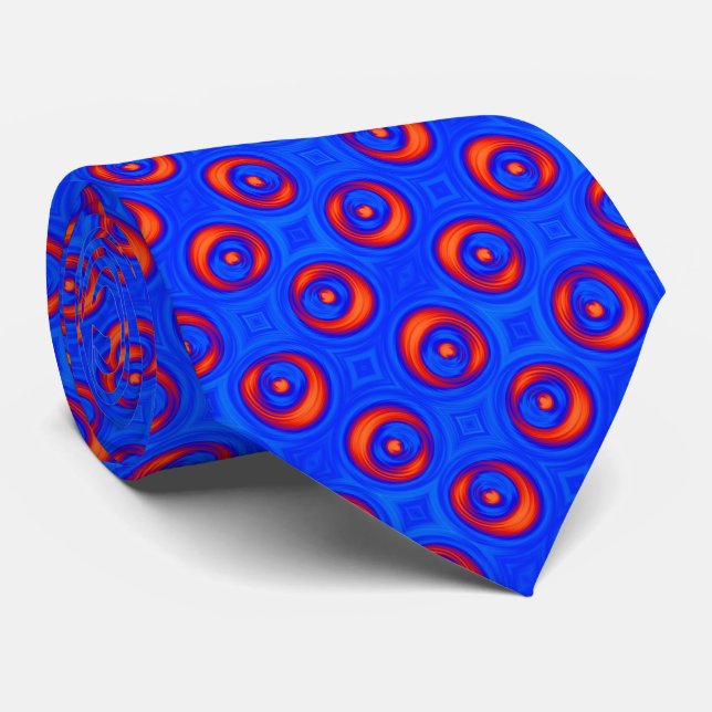 Corbata Patrón GUAY azul y rojo (Enrollado)