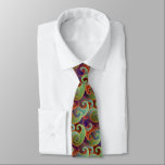 Corbata Patrón inmaduro de Bohemie Paisley<br><div class="desc">Un bonito motivo paisley que se muestra aquí en una armoniosa gama de colores de joyas. El diseño paisajista se remonta a Persia y a la Dinastía Sassanid, período que se remonta a 221AD. Su forma distintiva, comparada variadamente con una gota de lágrima, un riñón o incluso la más exótica...</div>