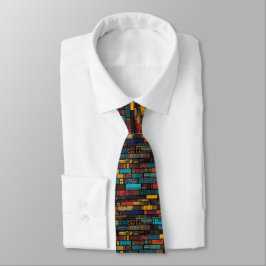 Corbata Patrón Kente de estilo ghanés