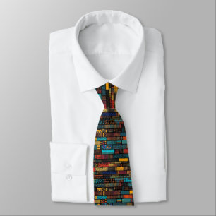 Corbata Patrón Kente de estilo ghanés