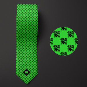 Corbata Patrón Lime Green Pug