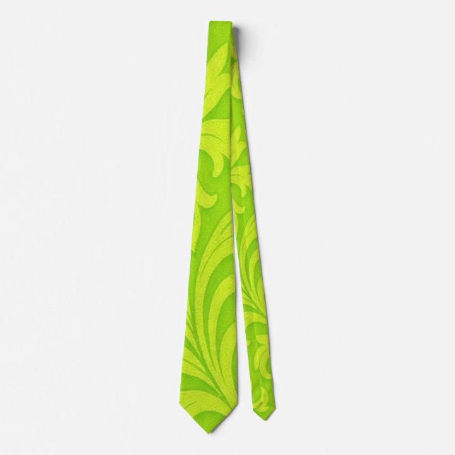 Corbata patrón lime verde (Anverso)
