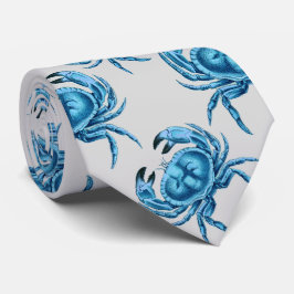 Corbata Patrón marino de los cangrejos azules